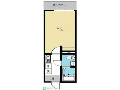 フラットフィールド金沢文庫(1K/2階)の間取り写真