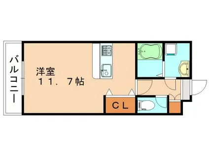 エスポアールOGAWA(ワンルーム/1階)の間取り写真