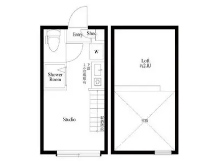 ハーモニーテラス上高井戸IV(ワンルーム/1階)の間取り写真