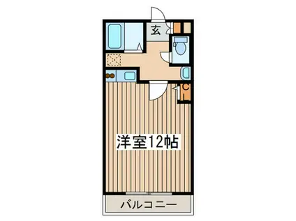 メトロコーポ元町(ワンルーム/3階)の間取り写真