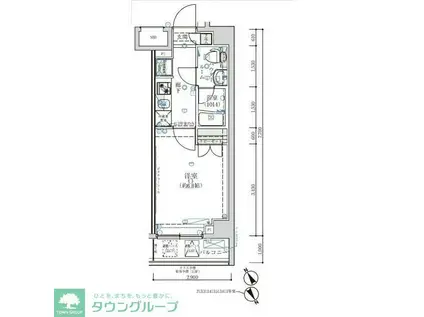 オーキッドレジデンス鶴見(1K/4階)の間取り写真