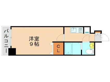 NO.63 オリエントキャピタルタワー(1K/9階)の間取り写真