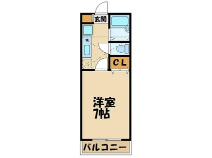 フローレンス中央学園(1K/2階)の間取り写真