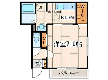 アンスリウム(1K/1階)の間取り写真