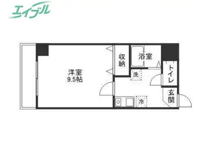 PALAZZOWAKO(1K/3階)の間取り写真