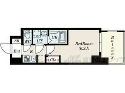 S-RESIDENCE新大阪ウエスト(1K/11階)の間取り写真