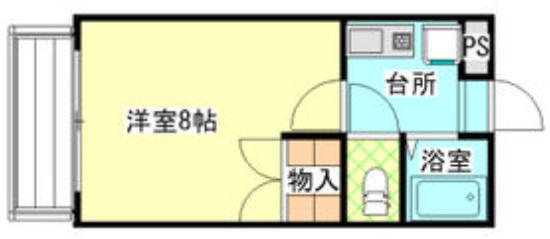 コーポHIRO(1K/2階)の間取り写真