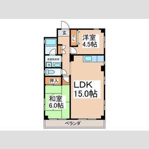 シックメゾン(2LDK/3階)の間取り写真