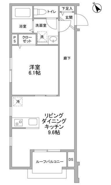 LA VOIE LACTE′E(1LDK/3階)の間取り写真