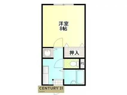 めぞんぶらんIV号館(1K/2階)の間取り写真