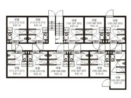 GARUNA OKUBO(ワンルーム/1階)の間取り写真