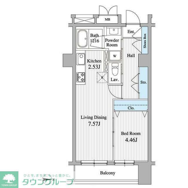 グランジュエ本所(1LDK/7階)の間取り写真