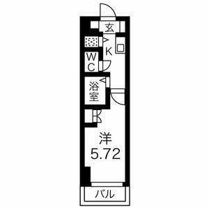 アイフェリーク大森(1K/8階)の間取り写真