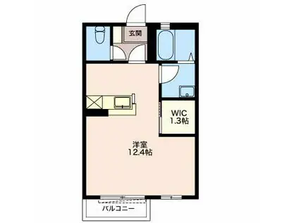 シャーメゾン(ワンルーム/2階)の間取り写真