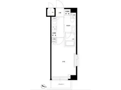 ルーブル横濱南太田(1K/4階)の間取り写真