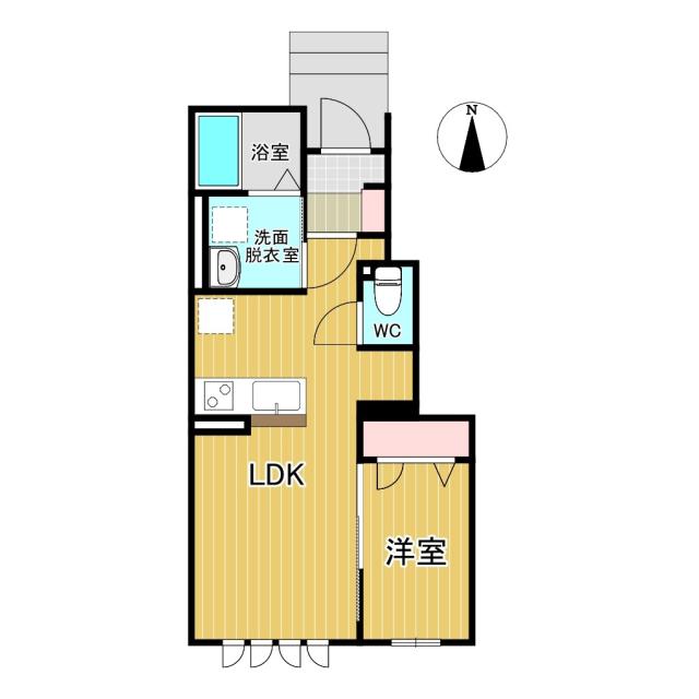 ゆい一番館(1LDK/1階)の間取り写真