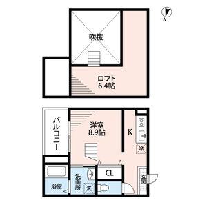 サクセスパートナー(1K/1階)の間取り写真