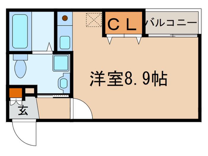 第2東和マンション(ワンルーム/1階)の間取り写真
