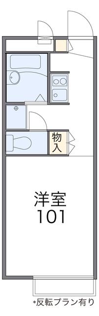レオパレスエミネンス・ドエル(1K/2階)の間取り写真