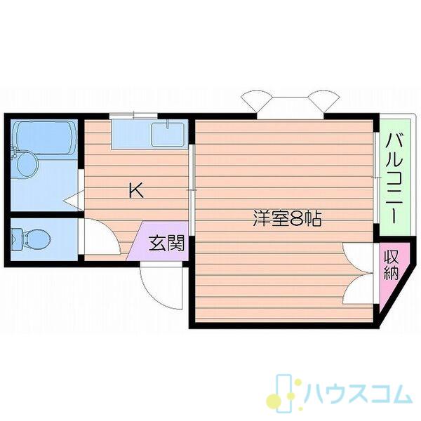 ハイツリバード(1K/3階)の間取り写真