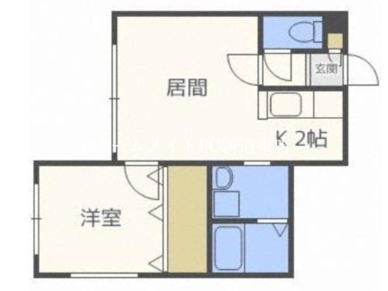 フォルム環状(1LDK/4階)の間取り写真