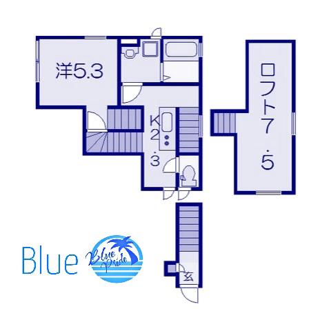 シ一マ逗子(1K/2階)の間取り写真