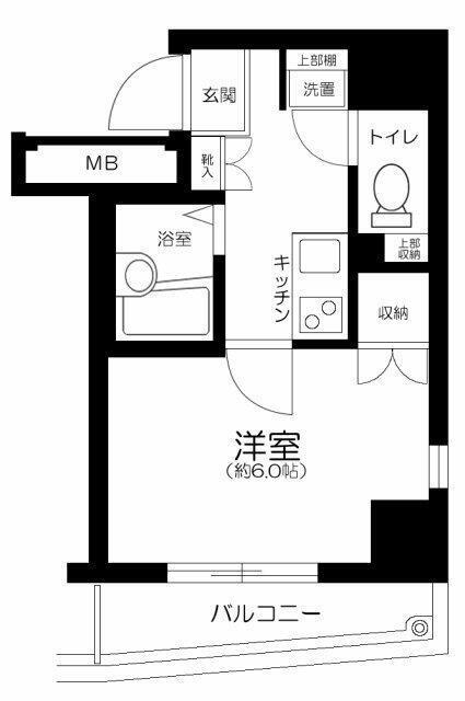 レピュア大塚(1K/3階)の間取り写真