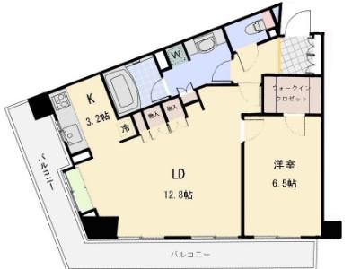 JOYCE COURT(1LDK/11階)の間取り写真