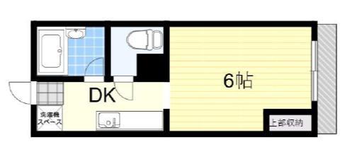 大石北町マンション(1K/1階)の間取り写真
