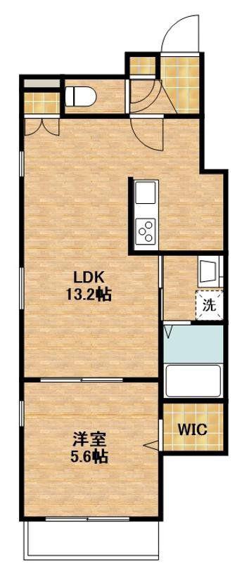 CASA FAMILIE(1LDK/2階)の間取り写真