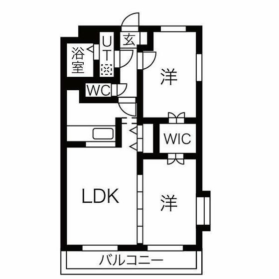 Tパレス蔵(2LDK/1階)の間取り写真