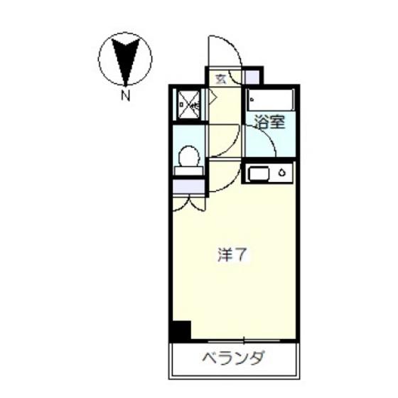 ダイアパレス京町(ワンルーム/5階)の間取り写真