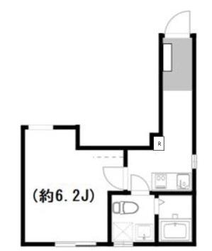 アクシス西新井(1K/2階)の間取り写真