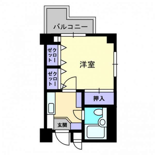 アーバン錦町(1K/3階)の間取り写真