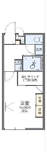 レオパレスKASAGI(1K/2階)の間取り写真