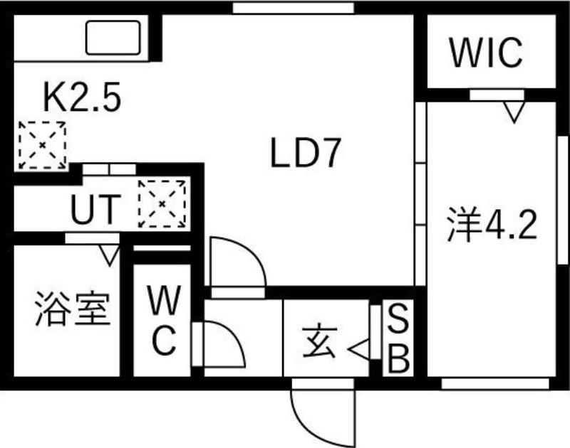 リコルドアーツ(1LDK/3階)の間取り写真