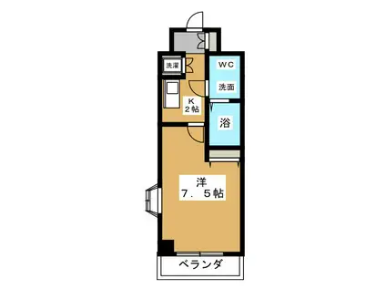 SEC千葉中央(1K/8階)の間取り写真