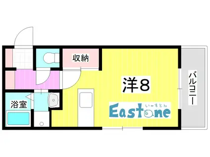 MZ鴨池II(ワンルーム/3階)の間取り写真
