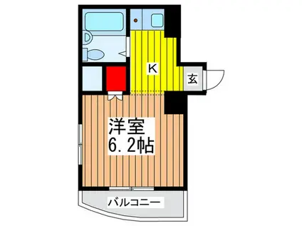 与野駅前プラザ(1K/7階)の間取り写真