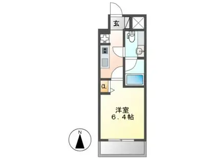 レジディア久屋大通(1K/4階)の間取り写真