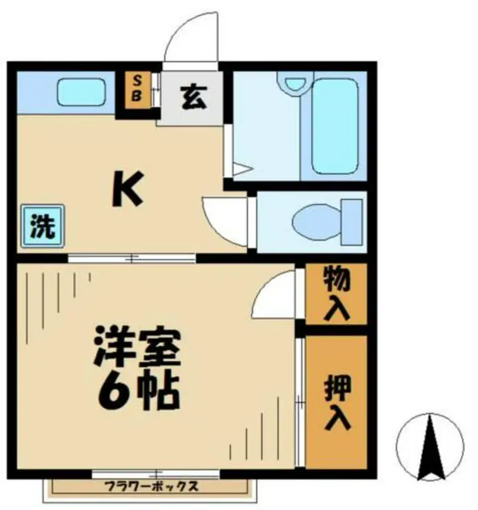 グリューネ館 1階階 間取り