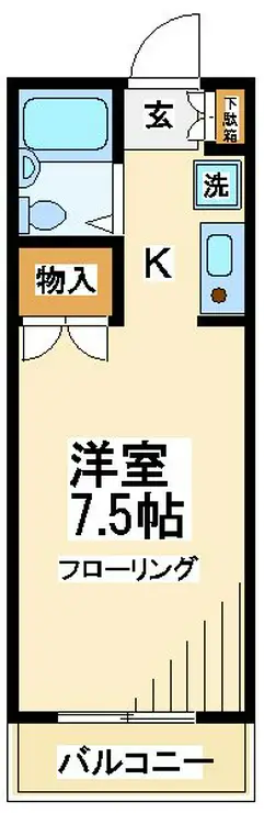 シーダーハイツ 2階階 間取り