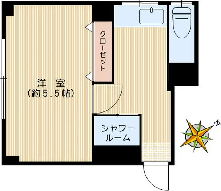 筑波マンション 4階階 間取り