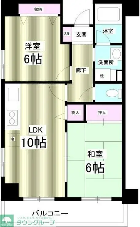サンタパレス 4階階 間取り