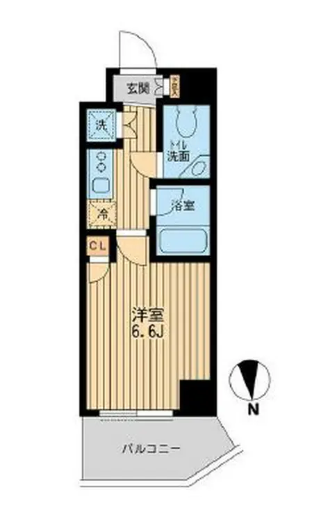 スペーシア池尻大橋 2階階 間取り