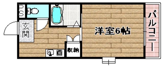 エンジェリ寿(1K/2階)の間取り写真