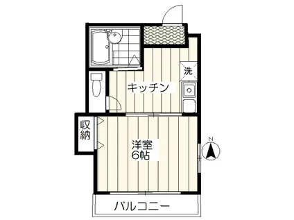 メゾン・ルミエール(1K/3階)の間取り写真