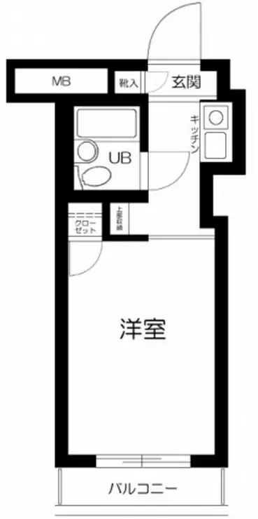 スカイコート品川第2 2階階 間取り