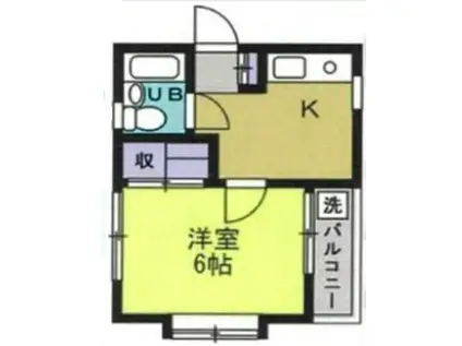 レジデンス上板橋(1K/2階)の間取り写真