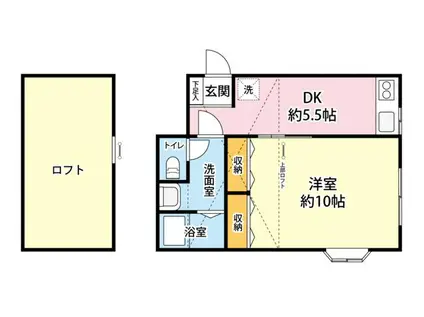 サンライズ成瀬(2K/2階)の間取り写真